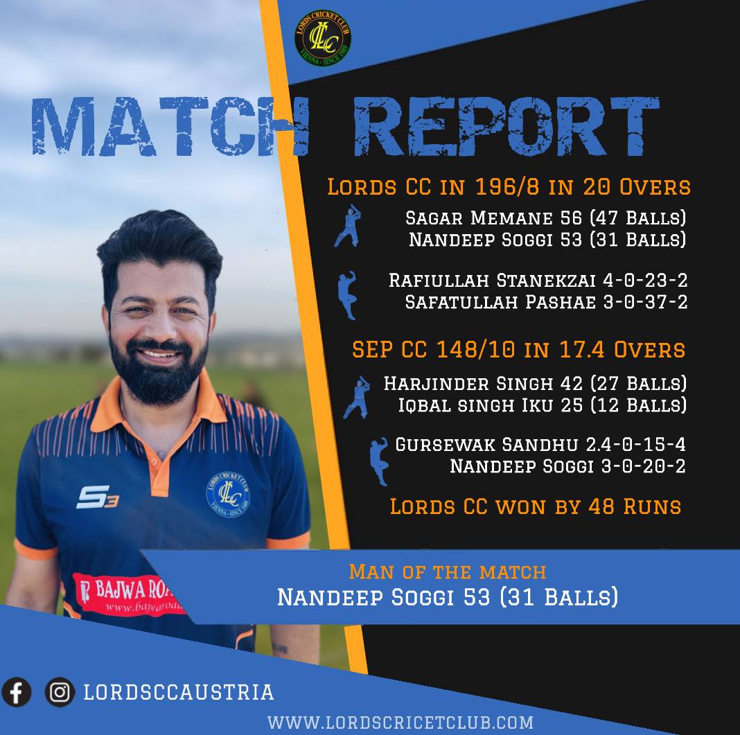 Match Report – LCC vs SEPCC